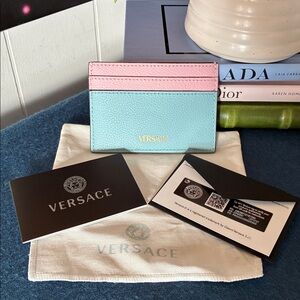 Versace La Medusa Card Case Vitello